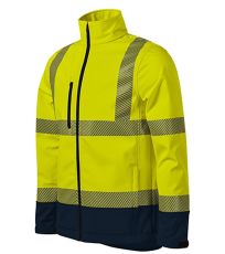 Unisex softshellová reflexní bunda HV Drop RIMECK reflexní žlutá