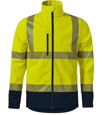 Unisex softshellová reflexní bunda HV Drop RIMECK reflexní žlutá