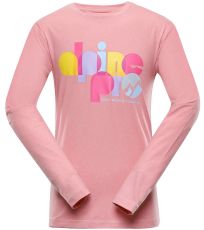 Dětské triko dlouhý rukáv TEOFILO 9 ALPINE PRO pink icing