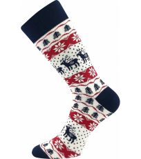 Unisex ponožky - 3 páry Vánoční Boma mix C