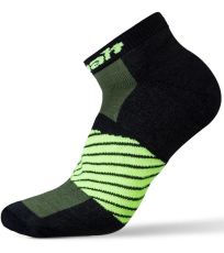 Pánské nízké turistické ponožky CARAL II HANNAH military (green)