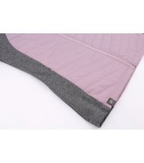 Dámská zateplená mikina DOLORES HANNAH mauve shadows/light gray mel