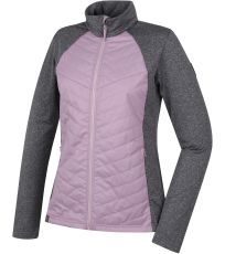 Dámská zateplená mikina DOLORES HANNAH mauve shadows/light gray mel