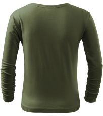 Dětské triko Long Sleeve 160 Malfini khaki