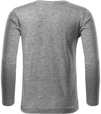 Dětské triko Long Sleeve 160 Malfini tmavě šedý melír