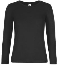 Dámské tričko s dlouhým rukávem TW08T B&C Black