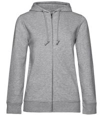 Dámská mikina na zip WW36B B&C Heather Grey