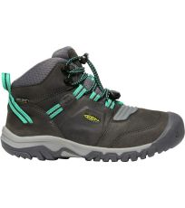 Dětská treková obuv RIDGE FLEX MID WP KEEN magnet/greenlake