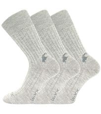 Unisex slabé ponožky - 3 páry Cashmere love VoXX® šedá