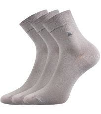 Pánské společenské ponožky - 3 páry Dion Lonka světle šedá