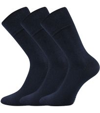 Unisex ponožky s volným lemem - 3 páry Diagram Lonka tmavě modrá