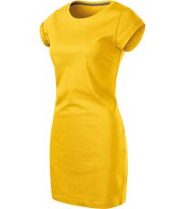 Dámské bavlněné šaty Freedom Malfini žlutá