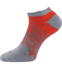 Unisex nízké ponožky - 3 páry Rex 18 Voxx červená