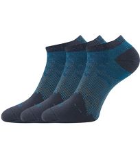 Unisex nízké ponožky - 3 páry Rex 18 Voxx tyrkys