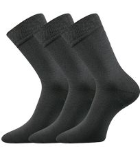 Unisex ponožky z bio bavlny - 3 páry Bioban Lonka tmavě šedá