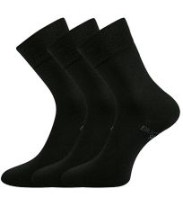 Unisex ponožky z bio bavlny - 3 páry Bioban Lonka černá