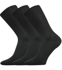 Unisex ponožky - 3 páry Zdravan Lonka černá