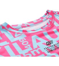 Dětské rychleschnoucí triko LOUSO ALPINE PRO pink glo