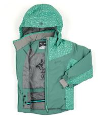 Dívčí lyžařská bunda JENOVA-JG KILPI Tmavě zelená