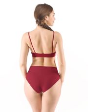 Dámské kalhotky klasické se širokým bokem 00035P GINA brandy 