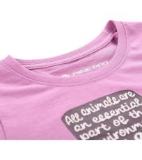 Dětské bavlněné triko WORLDO ALPINE PRO violet