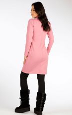 Dámské mikinové šaty 7F121 LITEX Tmavě růžová