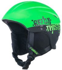 Dětská lyžařská helma TWISTER RELAX černá/zelená
