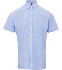 Pánská bavlněná košile s krátkým rukávem PR221 Premier Workwear Light Blue -ca. Pantone 7451