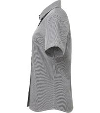 Dámská bavlněná košile s krátkým rukávem PR321 Premier Workwear Black