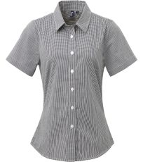 Dámská bavlněná košile s krátkým rukávem PR321 Premier Workwear Black