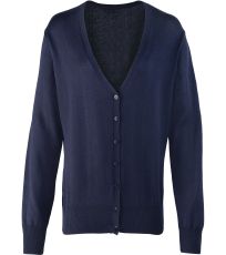 Dámský pletený kardigan na knoflíky PR697 Premier Workwear Navy -ca. Pantone 2766