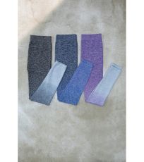 Dámské bezešvé legíny TL300 Tombo Purple - Light Grey Marl