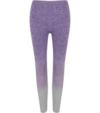 Dámské bezešvé legíny TL300 Tombo Purple - Light Grey Marl