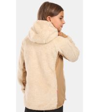 Dětská chlupatá fleecová mikina NORKA-JG KILPI Béžová