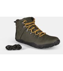 Unisex vysoká outdoorová barefoot obuv BARE HIGH WP-U KILPI Tmavě zelená