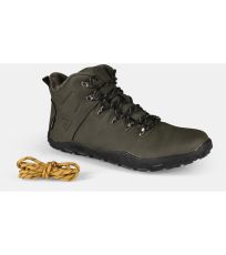 Unisex vysoká outdoorová barefoot obuv BARE HIGH WP-U KILPI Tmavě zelená