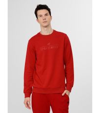 Pánská bavlněná mikina H4L22-BLM350 4F RED
