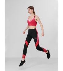 Dámské sportovní legíny H4L22-SPDF015 4F DEEP BLACK