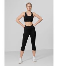 Dámské 3/4 legíny H4L22-SPDF350 4F DEEP BLACK