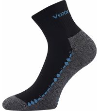 Unisex ponožky s volným lemem - 3 páry Vector Voxx černá