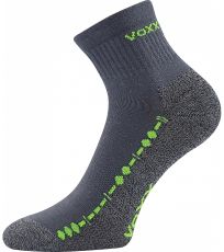 Unisex ponožky s volným lemem - 3 páry Vector Voxx tmavě šedá