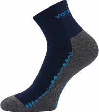 Unisex ponožky s volným lemem - 3 páry Vector Voxx tmavě modrá