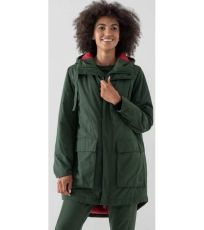 Dámský zimní kabát HOZ21-KUDC603 Outhorn dark green