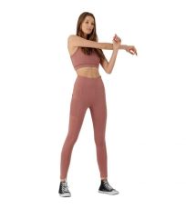 Dámské sportovní legíny HOZ21-SPDF601 Outhorn dark pink