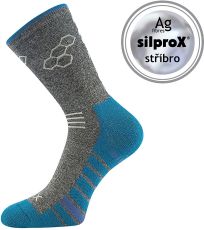 Unisex sportovní ponožky Virgo VoXX® tmavě šedá melé II