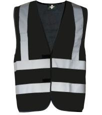 Hi-Vis bezpečnostní vesta se 4 reflexními pruhy Hannover Hi-Vis Safety Vest With 4 Reflective Stripes Hannover Korntex Black