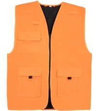 Multifunkční pracovní reflexní vesta Kiel Korntex Signal Orange