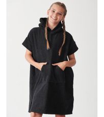 Dětský ručník ve stylu poncho TC811 Towel City Black