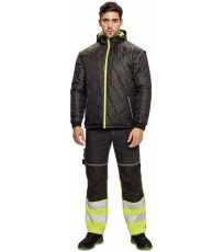 Pánská zateplená HI-VIS bunda KNOXFIELD PROFI Knoxfield žlutá