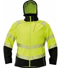Pánská softshellová HI-VIS bunda KNOXFIELD PROFI Knoxfield žlutá